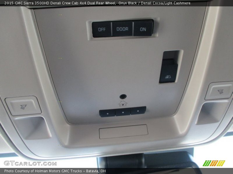 Onyx Black / Denali Cocoa/Light Cashmere 2015 GMC Sierra 3500HD Denali Crew Cab 4x4 Dual Rear Wheel