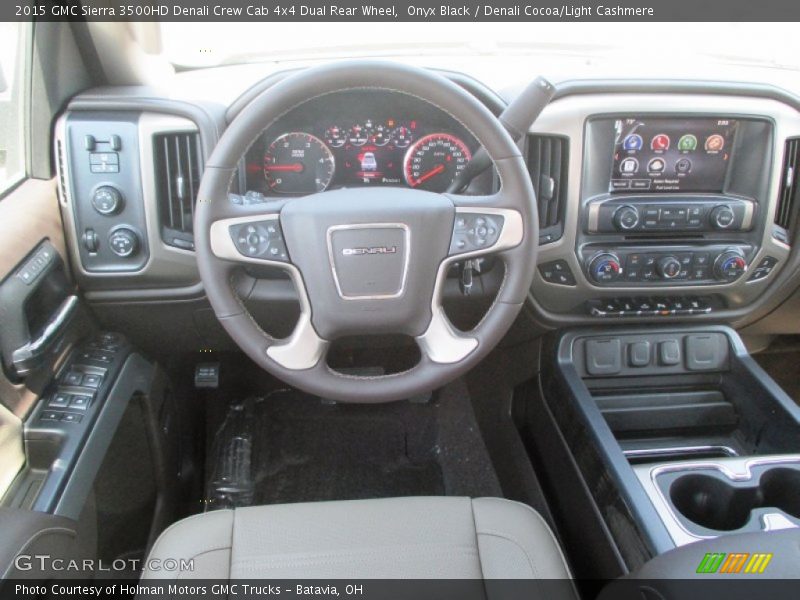 Onyx Black / Denali Cocoa/Light Cashmere 2015 GMC Sierra 3500HD Denali Crew Cab 4x4 Dual Rear Wheel