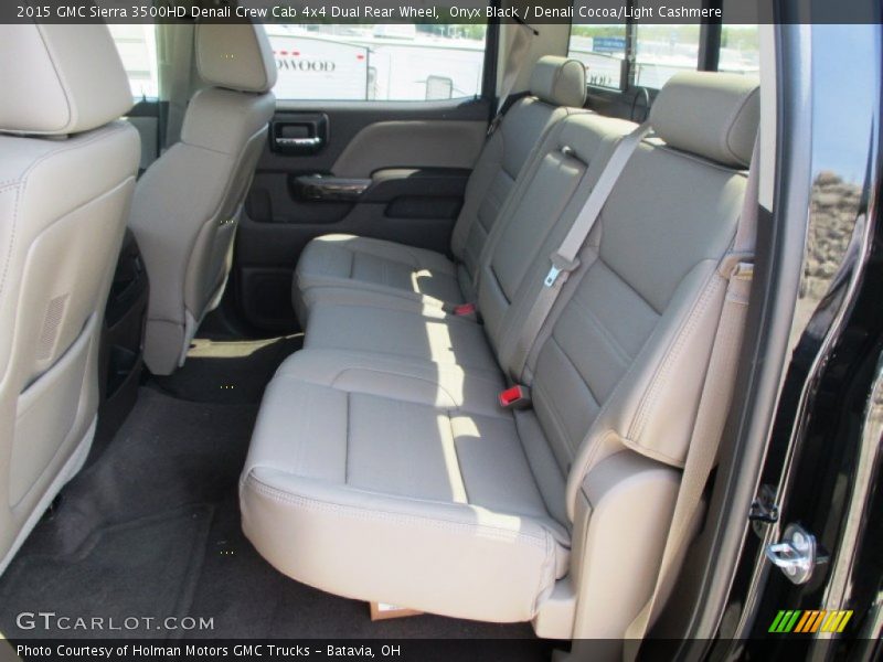 Rear Seat of 2015 Sierra 3500HD Denali Crew Cab 4x4 Dual Rear Wheel