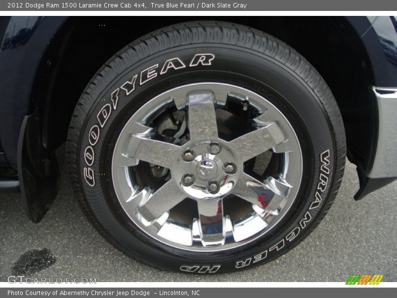 True Blue Pearl / Dark Slate Gray 2012 Dodge Ram 1500 Laramie Crew Cab 4x4
