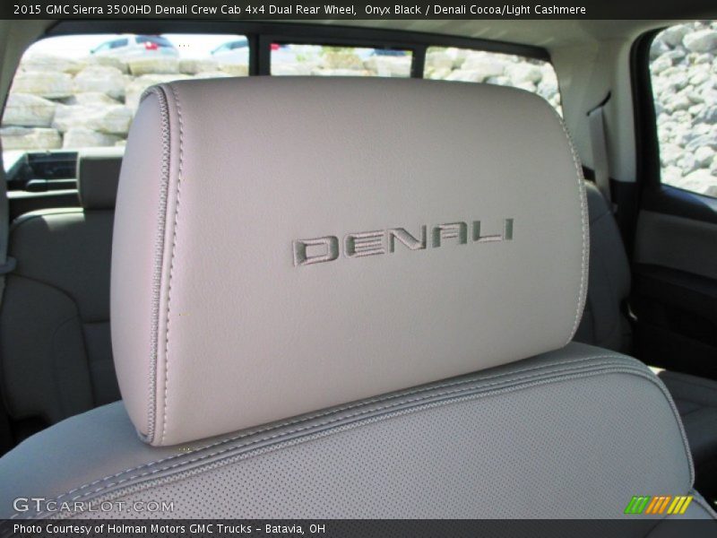 Onyx Black / Denali Cocoa/Light Cashmere 2015 GMC Sierra 3500HD Denali Crew Cab 4x4 Dual Rear Wheel
