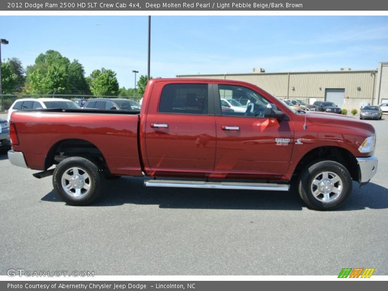 Deep Molten Red Pearl / Light Pebble Beige/Bark Brown 2012 Dodge Ram 2500 HD SLT Crew Cab 4x4
