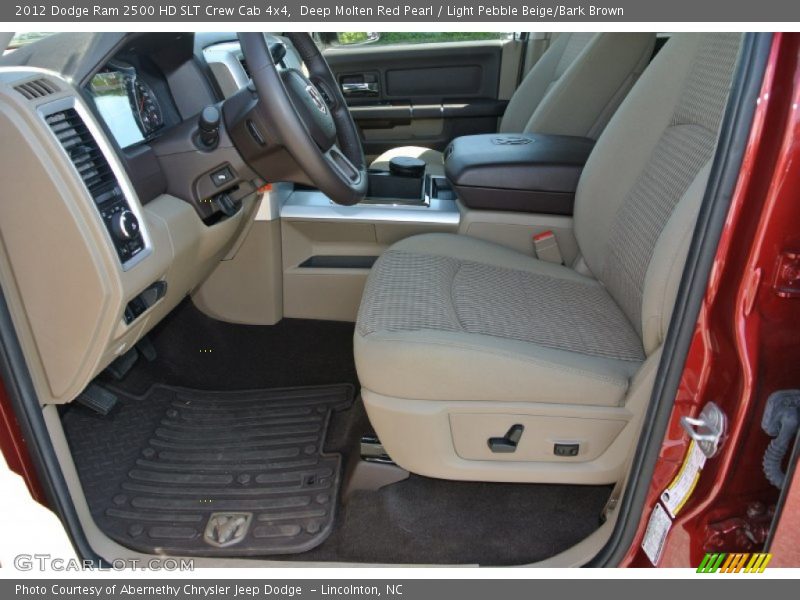 Deep Molten Red Pearl / Light Pebble Beige/Bark Brown 2012 Dodge Ram 2500 HD SLT Crew Cab 4x4