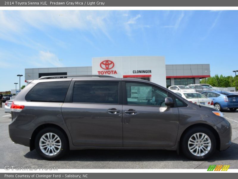 Predawn Gray Mica / Light Gray 2014 Toyota Sienna XLE