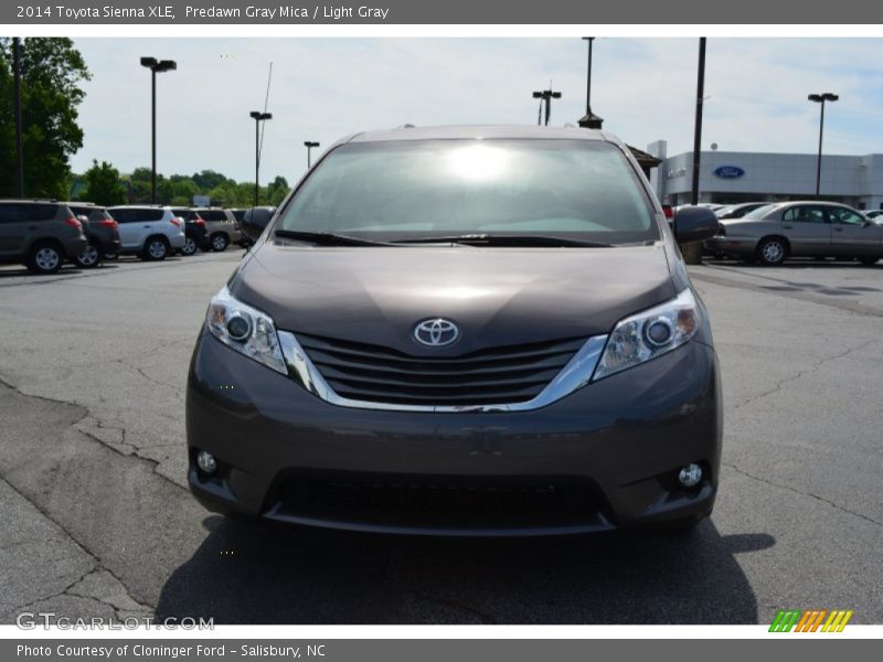 Predawn Gray Mica / Light Gray 2014 Toyota Sienna XLE