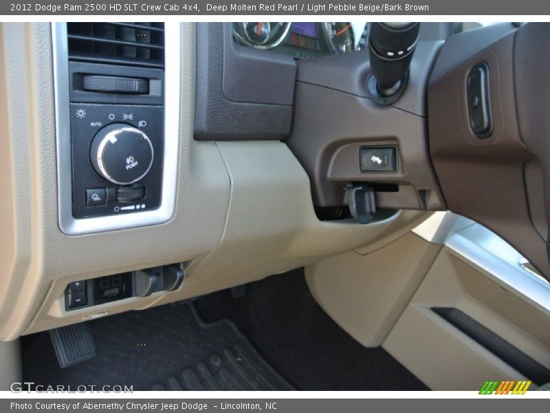 Deep Molten Red Pearl / Light Pebble Beige/Bark Brown 2012 Dodge Ram 2500 HD SLT Crew Cab 4x4