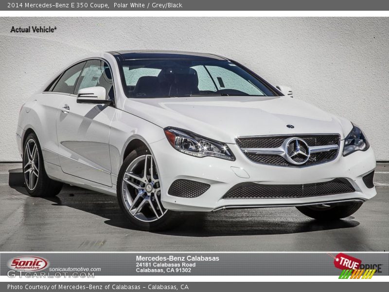 Polar White / Grey/Black 2014 Mercedes-Benz E 350 Coupe