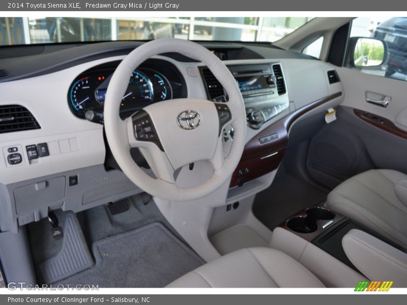 Predawn Gray Mica / Light Gray 2014 Toyota Sienna XLE