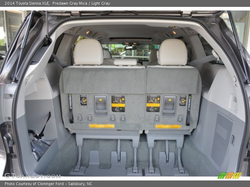 Predawn Gray Mica / Light Gray 2014 Toyota Sienna XLE
