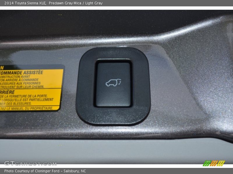 Predawn Gray Mica / Light Gray 2014 Toyota Sienna XLE