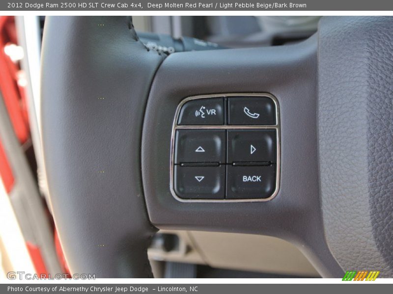 Deep Molten Red Pearl / Light Pebble Beige/Bark Brown 2012 Dodge Ram 2500 HD SLT Crew Cab 4x4