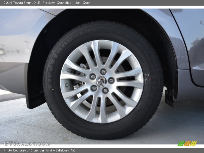 Predawn Gray Mica / Light Gray 2014 Toyota Sienna XLE