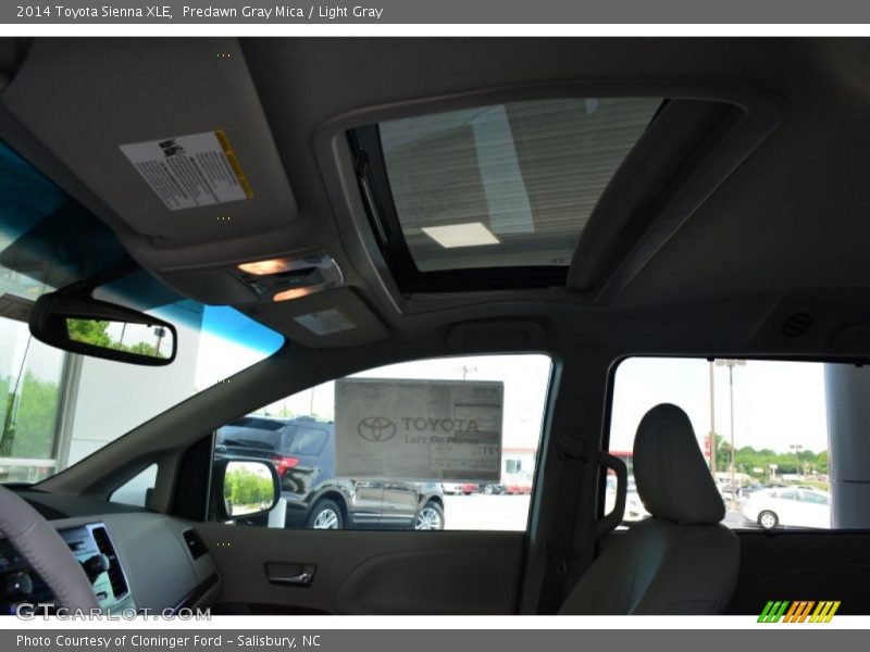 Predawn Gray Mica / Light Gray 2014 Toyota Sienna XLE