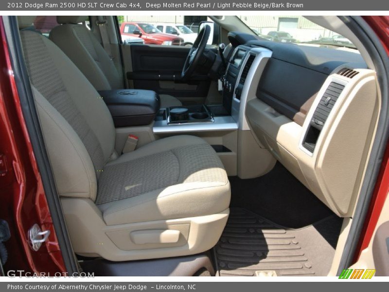 Deep Molten Red Pearl / Light Pebble Beige/Bark Brown 2012 Dodge Ram 2500 HD SLT Crew Cab 4x4