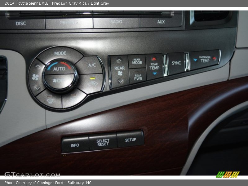 Predawn Gray Mica / Light Gray 2014 Toyota Sienna XLE