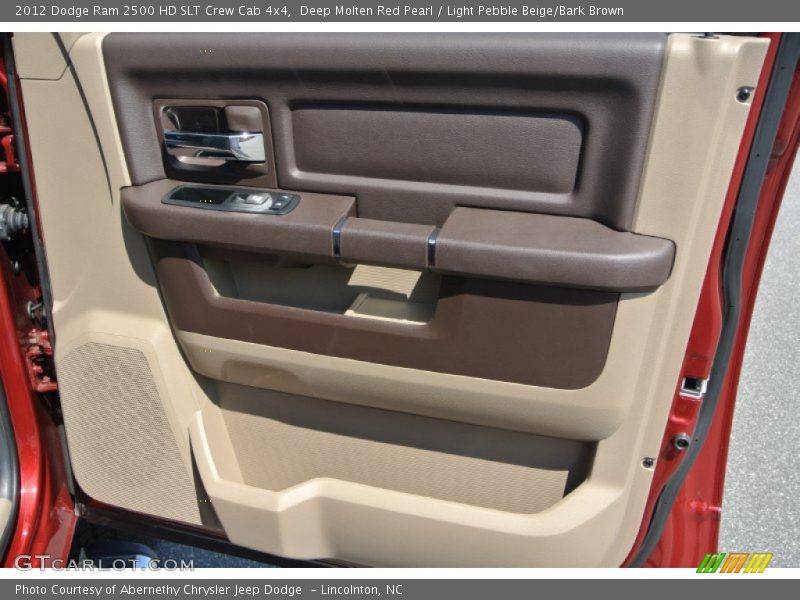 Deep Molten Red Pearl / Light Pebble Beige/Bark Brown 2012 Dodge Ram 2500 HD SLT Crew Cab 4x4