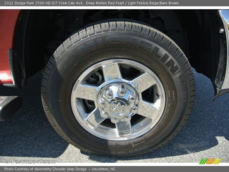 Deep Molten Red Pearl / Light Pebble Beige/Bark Brown 2012 Dodge Ram 2500 HD SLT Crew Cab 4x4