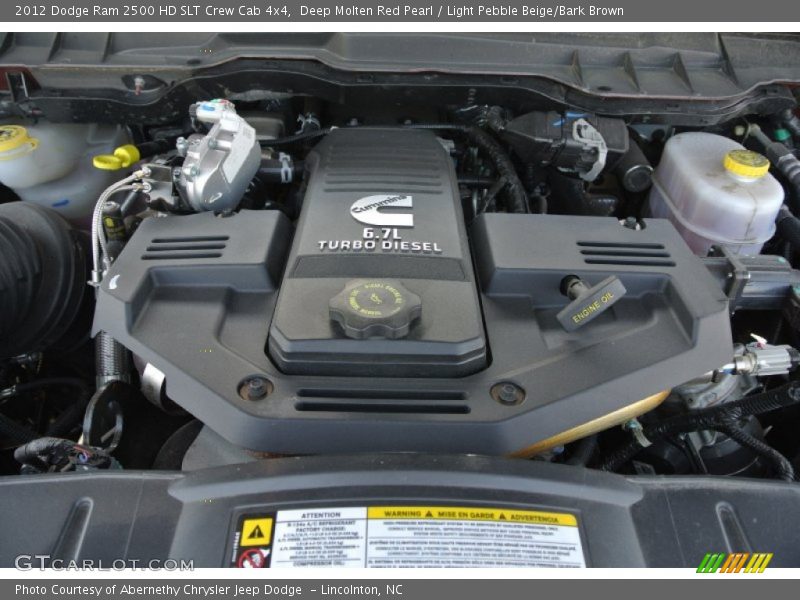 Deep Molten Red Pearl / Light Pebble Beige/Bark Brown 2012 Dodge Ram 2500 HD SLT Crew Cab 4x4