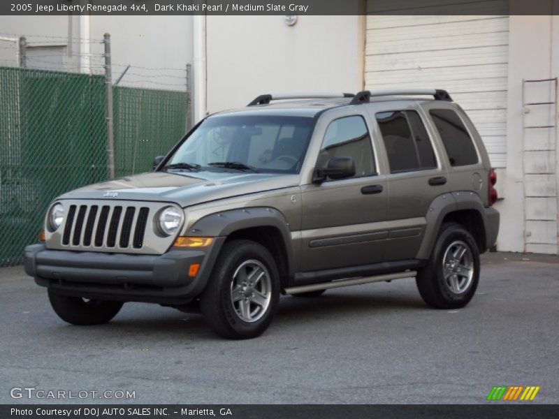 Dark Khaki Pearl / Medium Slate Gray 2005 Jeep Liberty Renegade 4x4