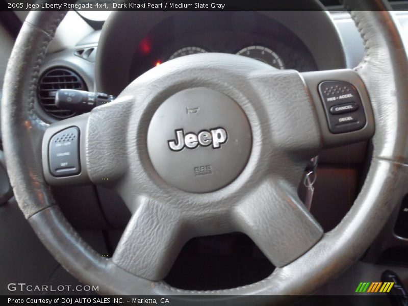 Dark Khaki Pearl / Medium Slate Gray 2005 Jeep Liberty Renegade 4x4