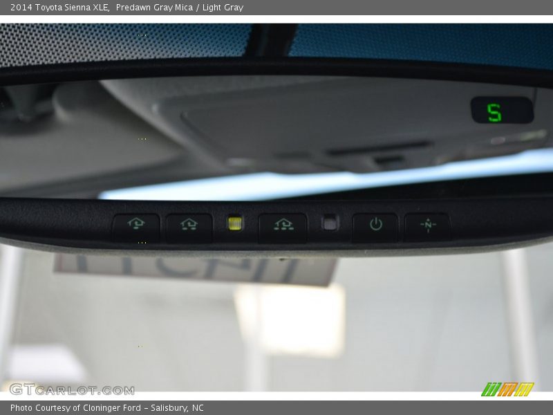 Predawn Gray Mica / Light Gray 2014 Toyota Sienna XLE