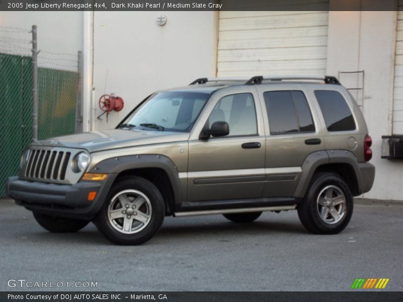 Dark Khaki Pearl / Medium Slate Gray 2005 Jeep Liberty Renegade 4x4