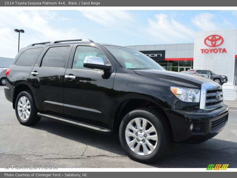 Black / Sand Beige 2014 Toyota Sequoia Platinum 4x4