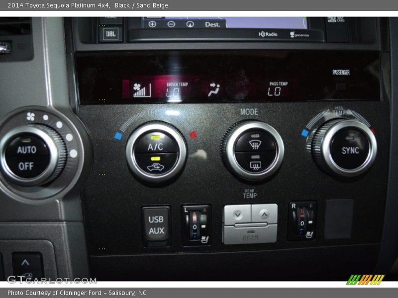 Controls of 2014 Sequoia Platinum 4x4