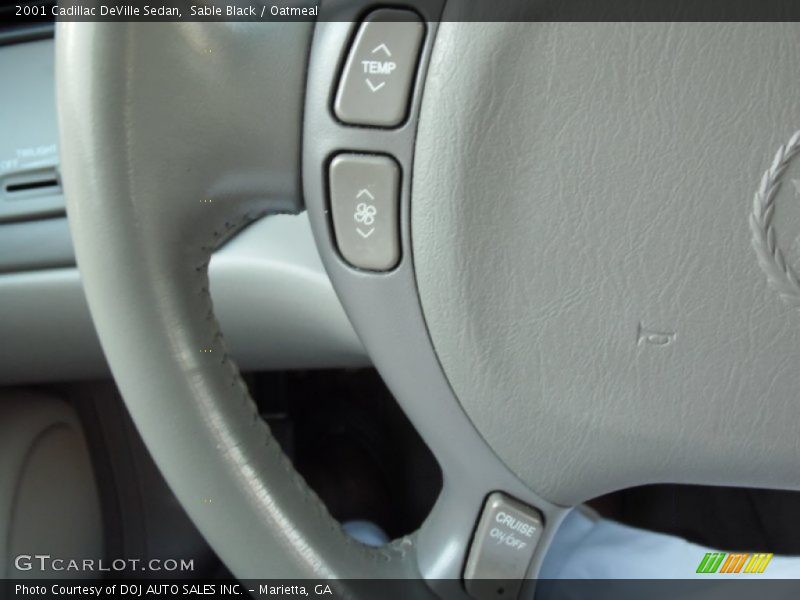 Sable Black / Oatmeal 2001 Cadillac DeVille Sedan