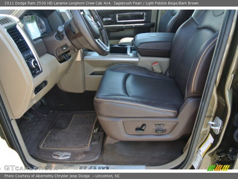 Sagebrush Pearl / Light Pebble Beige/Bark Brown 2011 Dodge Ram 2500 HD Laramie Longhorn Crew Cab 4x4