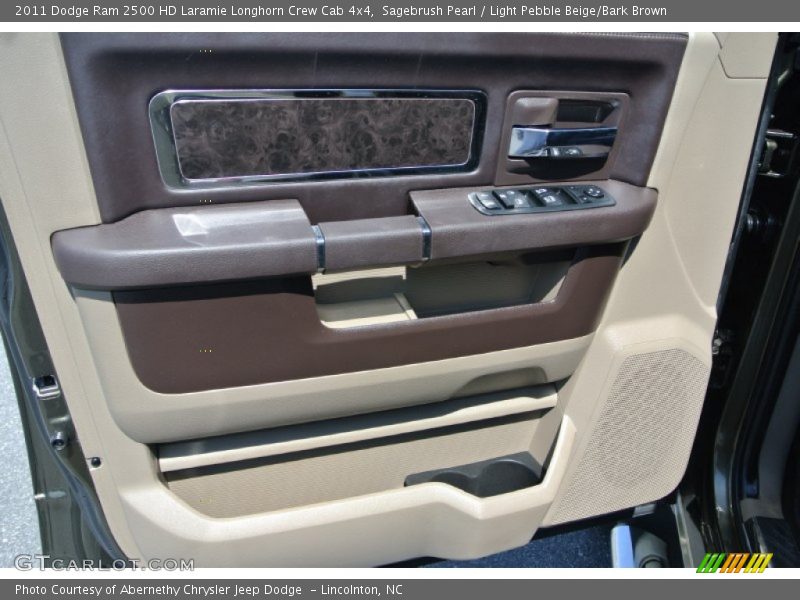 Sagebrush Pearl / Light Pebble Beige/Bark Brown 2011 Dodge Ram 2500 HD Laramie Longhorn Crew Cab 4x4