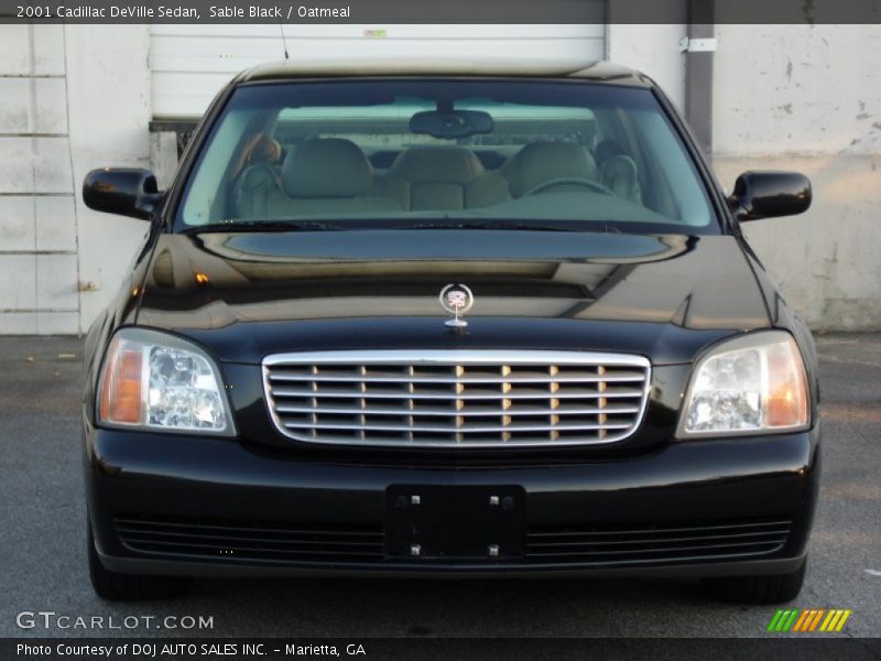 Sable Black / Oatmeal 2001 Cadillac DeVille Sedan