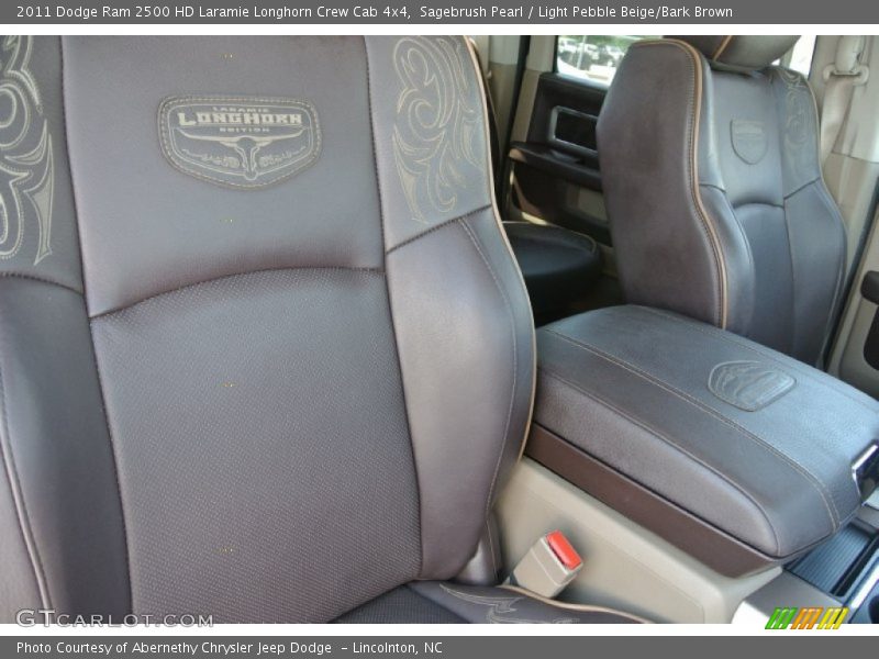 Sagebrush Pearl / Light Pebble Beige/Bark Brown 2011 Dodge Ram 2500 HD Laramie Longhorn Crew Cab 4x4