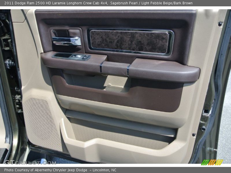 Sagebrush Pearl / Light Pebble Beige/Bark Brown 2011 Dodge Ram 2500 HD Laramie Longhorn Crew Cab 4x4
