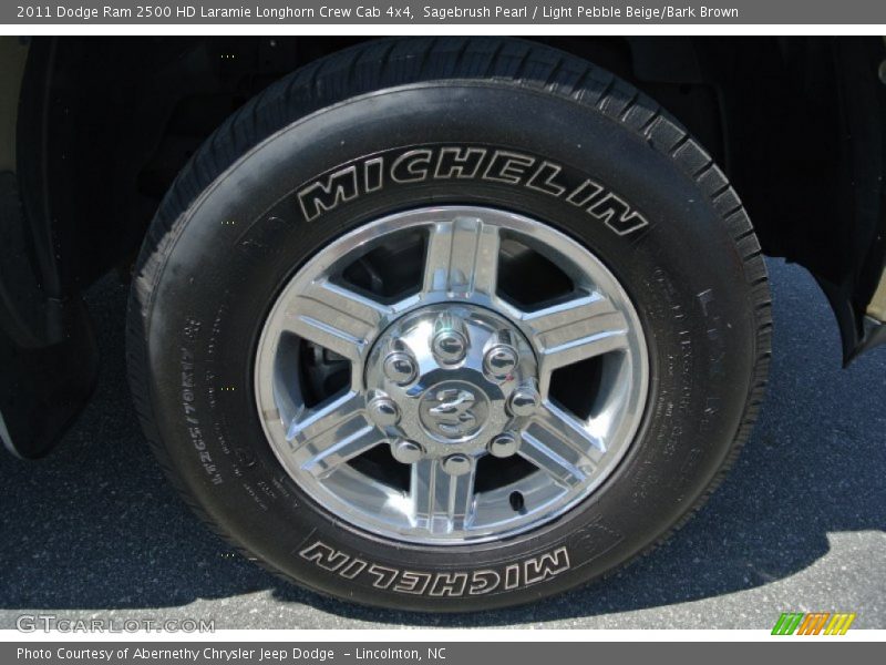 Sagebrush Pearl / Light Pebble Beige/Bark Brown 2011 Dodge Ram 2500 HD Laramie Longhorn Crew Cab 4x4