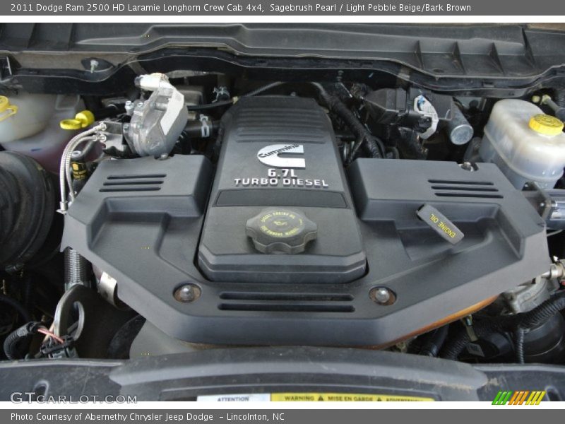 Sagebrush Pearl / Light Pebble Beige/Bark Brown 2011 Dodge Ram 2500 HD Laramie Longhorn Crew Cab 4x4