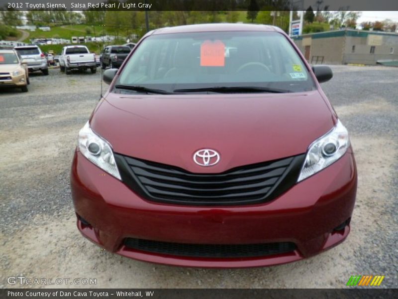 Salsa Red Pearl / Light Gray 2012 Toyota Sienna
