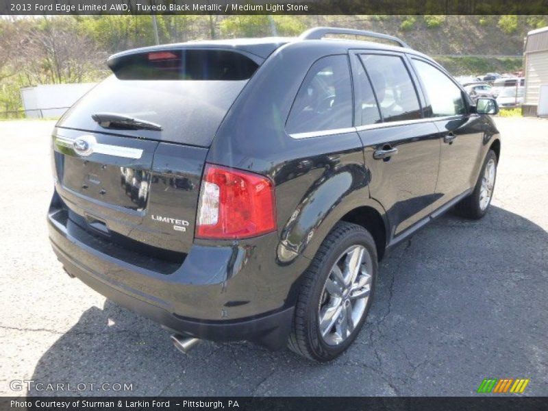 Tuxedo Black Metallic / Medium Light Stone 2013 Ford Edge Limited AWD