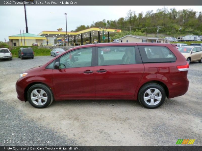 Salsa Red Pearl / Light Gray 2012 Toyota Sienna