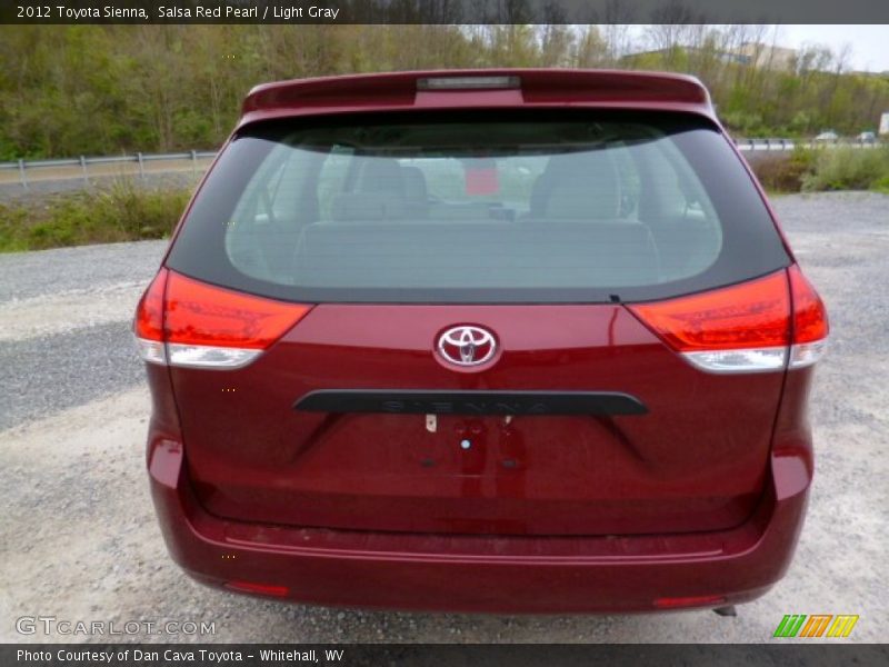 Salsa Red Pearl / Light Gray 2012 Toyota Sienna