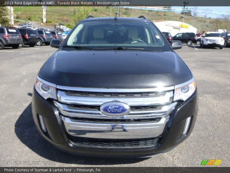 Tuxedo Black Metallic / Medium Light Stone 2013 Ford Edge Limited AWD