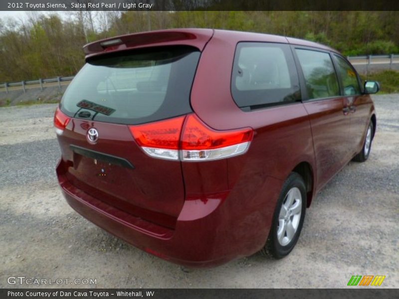 Salsa Red Pearl / Light Gray 2012 Toyota Sienna