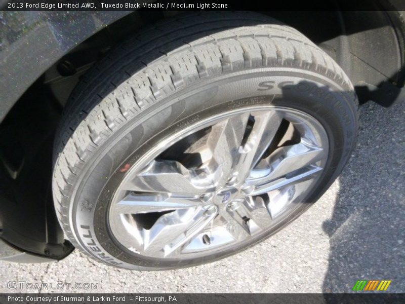 Tuxedo Black Metallic / Medium Light Stone 2013 Ford Edge Limited AWD