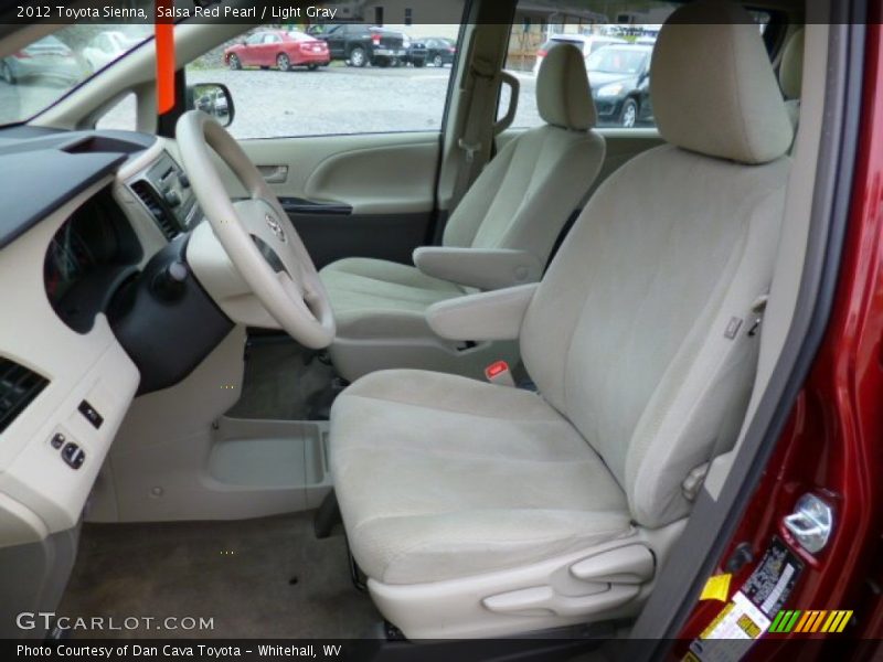 Salsa Red Pearl / Light Gray 2012 Toyota Sienna