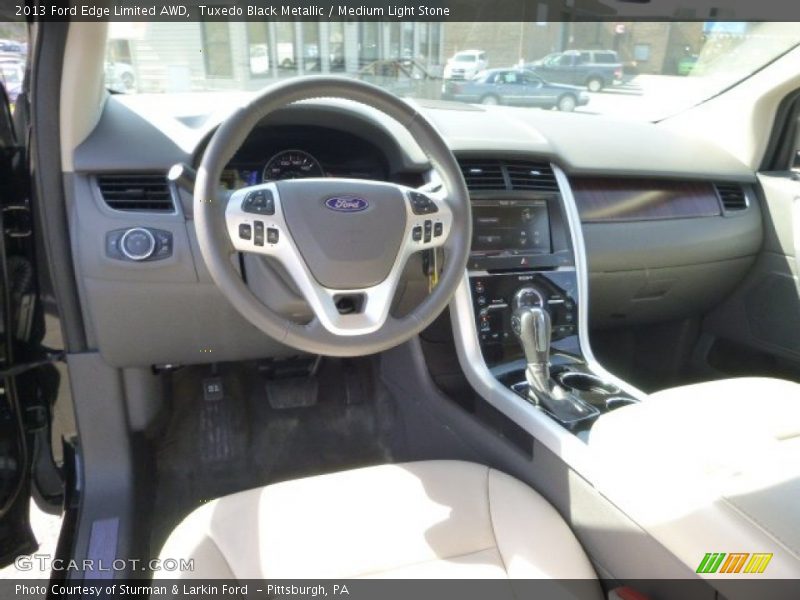 Tuxedo Black Metallic / Medium Light Stone 2013 Ford Edge Limited AWD