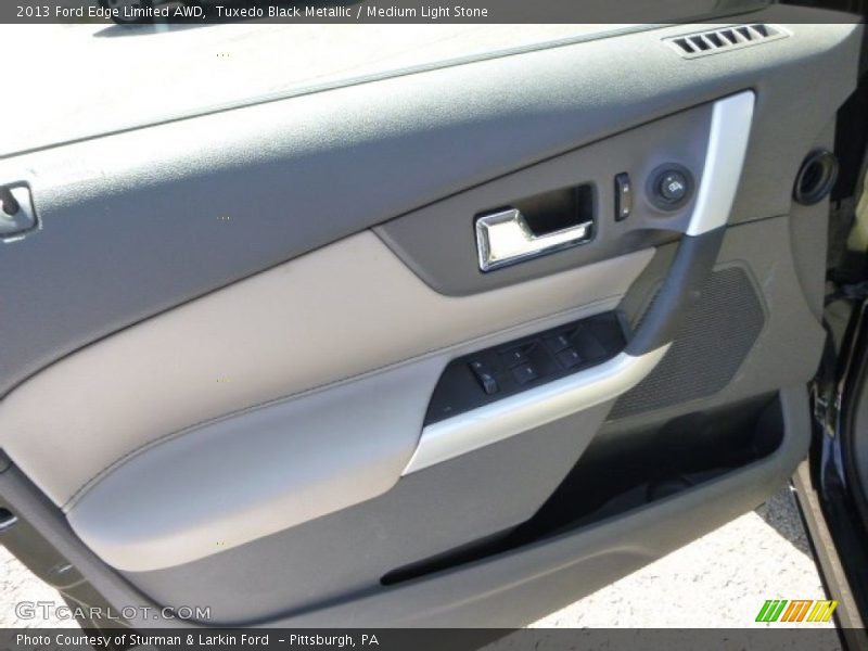 Tuxedo Black Metallic / Medium Light Stone 2013 Ford Edge Limited AWD