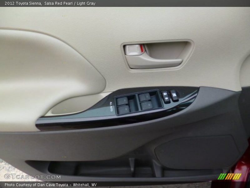 Salsa Red Pearl / Light Gray 2012 Toyota Sienna