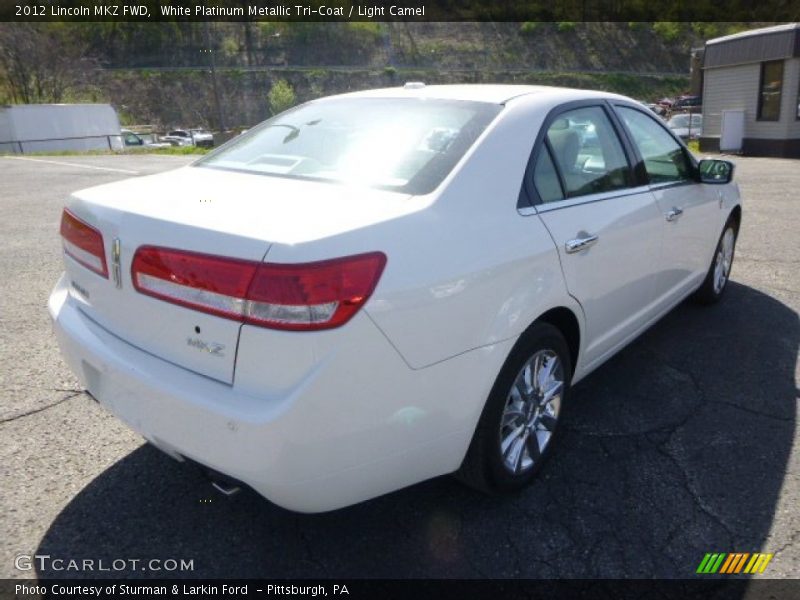 White Platinum Metallic Tri-Coat / Light Camel 2012 Lincoln MKZ FWD