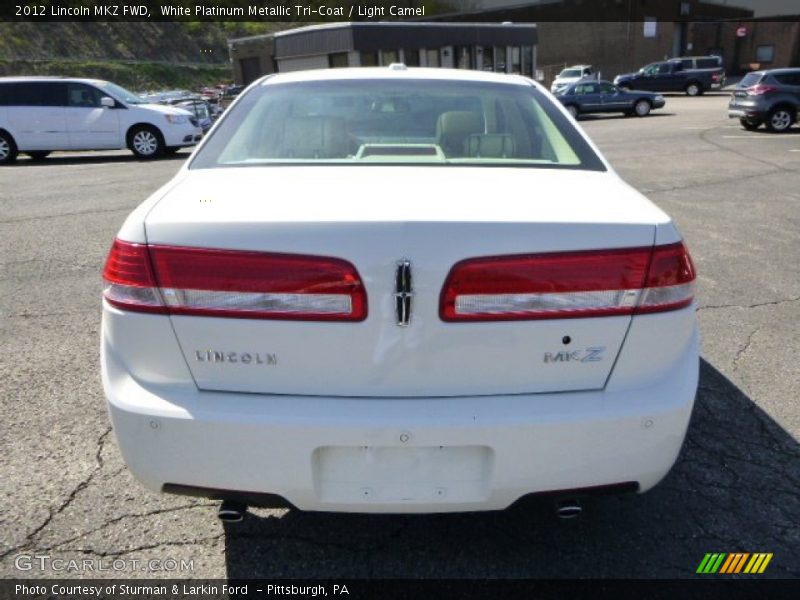 White Platinum Metallic Tri-Coat / Light Camel 2012 Lincoln MKZ FWD