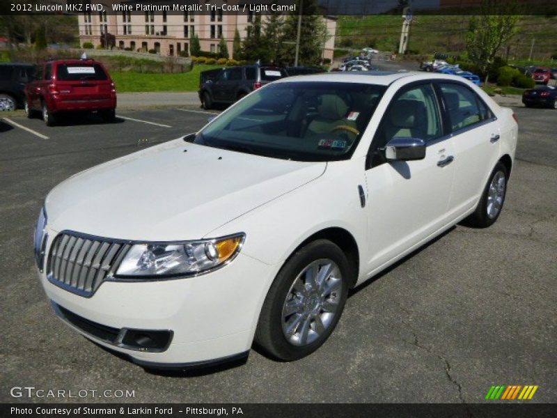White Platinum Metallic Tri-Coat / Light Camel 2012 Lincoln MKZ FWD